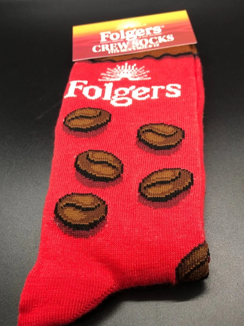 Men’s Folgers Crew Socks Size 6-12